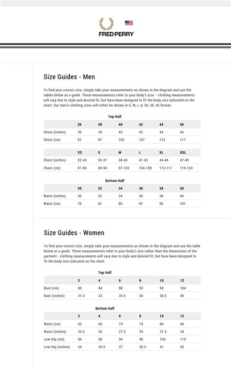 fred perry shoes size chart